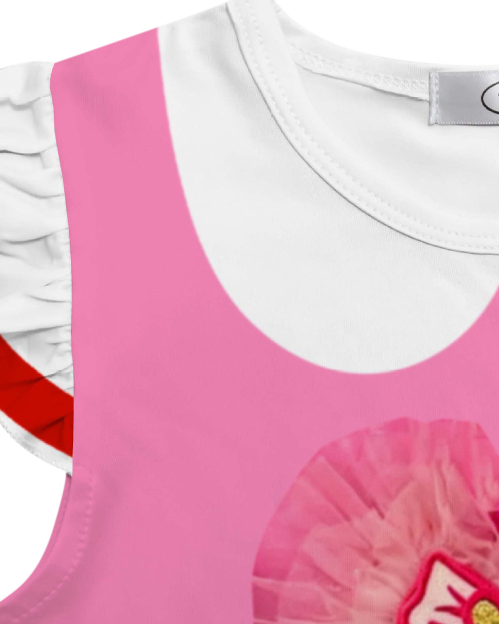 Toddler Girls Pink Princess Dress and Crossbag 2pcs Suit for Cosplay Events