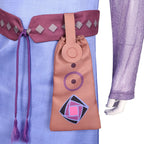 Wish Dress Asha Princess Costume Dress-up Set with Waist Bag and Belt for Girls