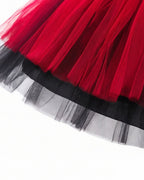 Toddler Girls Red Princess Costume Red Wonderland Tutu Dress and Wig for Halloween Party