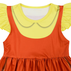 Girls Doll Costume Game 2 Kids Doll Dress and Mask for Party Cosplay
