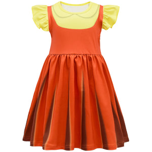 Girls Doll Costume Game 2 Kids Doll Dress and Mask for Party Cosplay