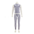 Mens Go! Go! Loser Ranger Outfit Gray Sakurama Hibiki Cosplay Soldier Costume