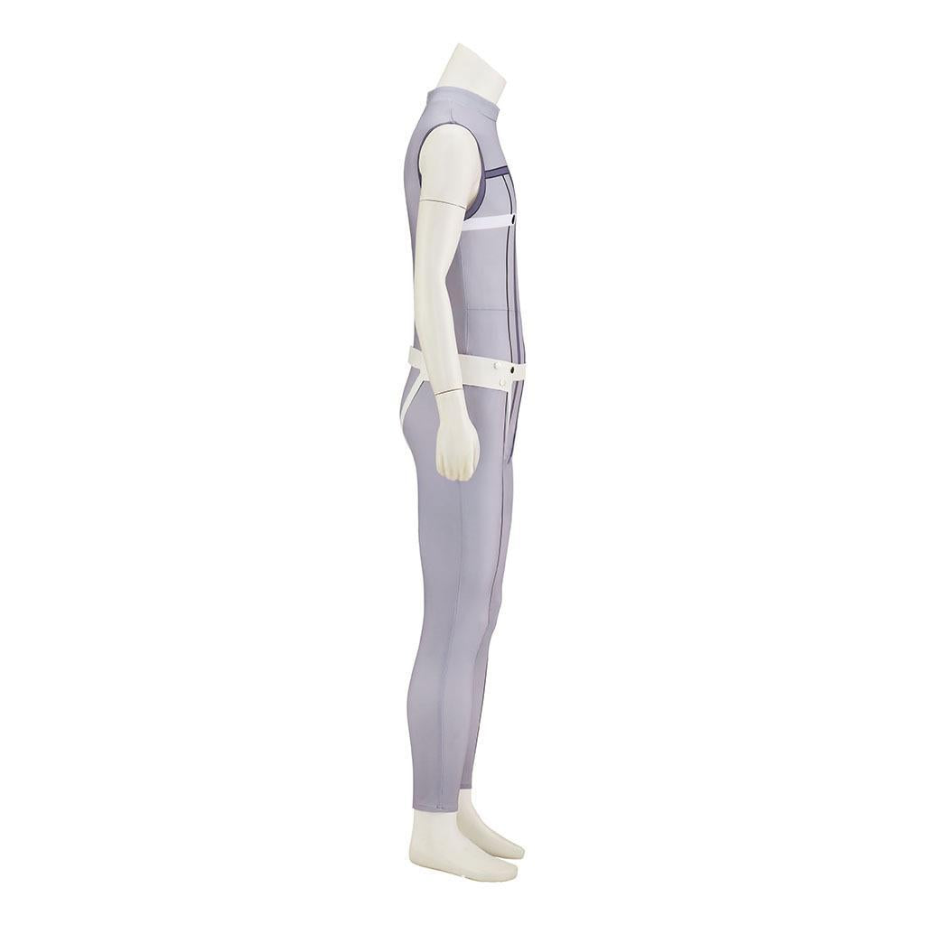 Mens Go! Go! Loser Ranger Outfit Gray Sakurama Hibiki Cosplay Soldier Costume