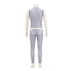 Mens Go! Go! Loser Ranger Outfit Gray Sakurama Hibiki Cosplay Soldier Costume