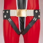 Adult Red Keeper Costume Go Go Loser Ranger Uniform and Cloak 2pcs Suit