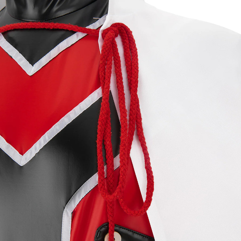 Adult Red Keeper Costume Go Go Loser Ranger Uniform and Cloak 2pcs Suit