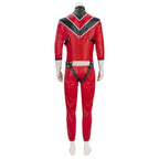 Adult Red Keeper Costume Go Go Loser Ranger Uniform and Cloak 2pcs Suit