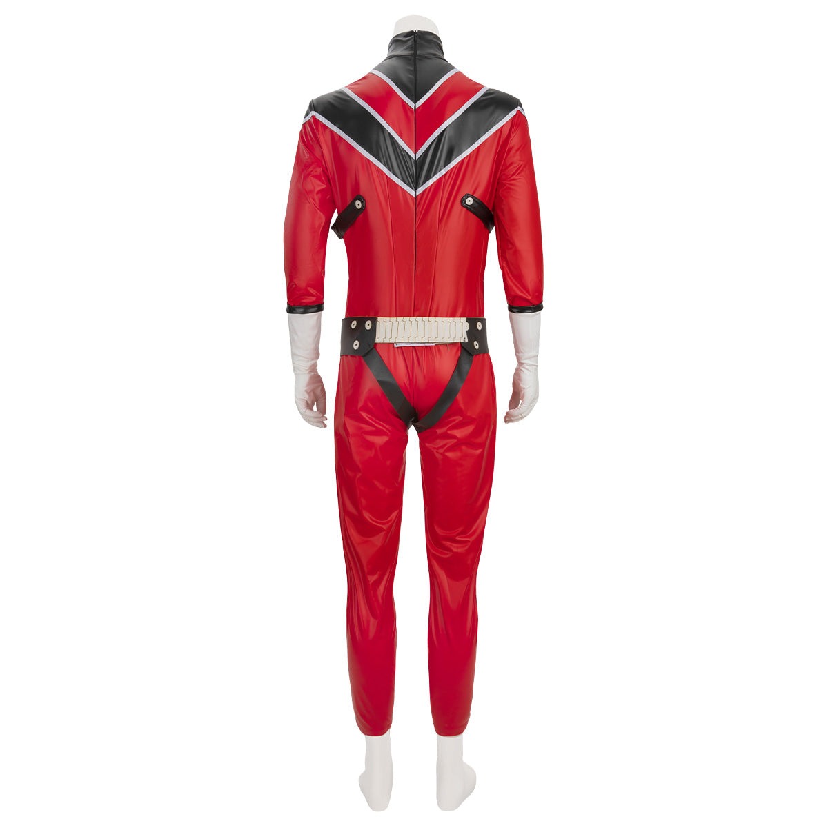 Adult Red Keeper Costume Go Go Loser Ranger Uniform and Cloak 2pcs Suit