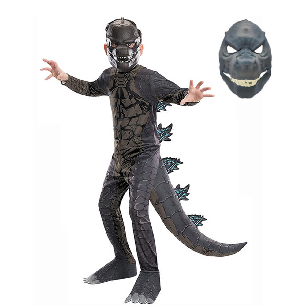 Boys Girls Gorilla Costume The King of Monster Jumpsuit and Mask Suit for Cosplay