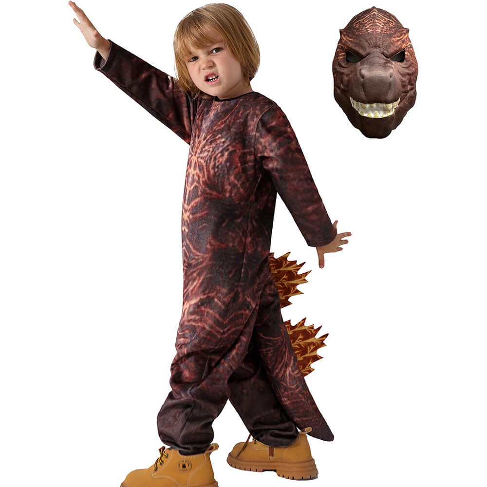 Boys Girls Gorilla Costume The King of Monster Jumpsuit and Mask Suit ...