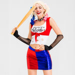 Adult Harley Costume Sexy Halloween Cosplay Outfit Harley Jacket Set for Role Play