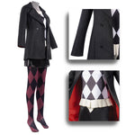 Adult Harley Outfit Joker 2024 Lady Quinn Black Costume Cosplay Dress Up Suit