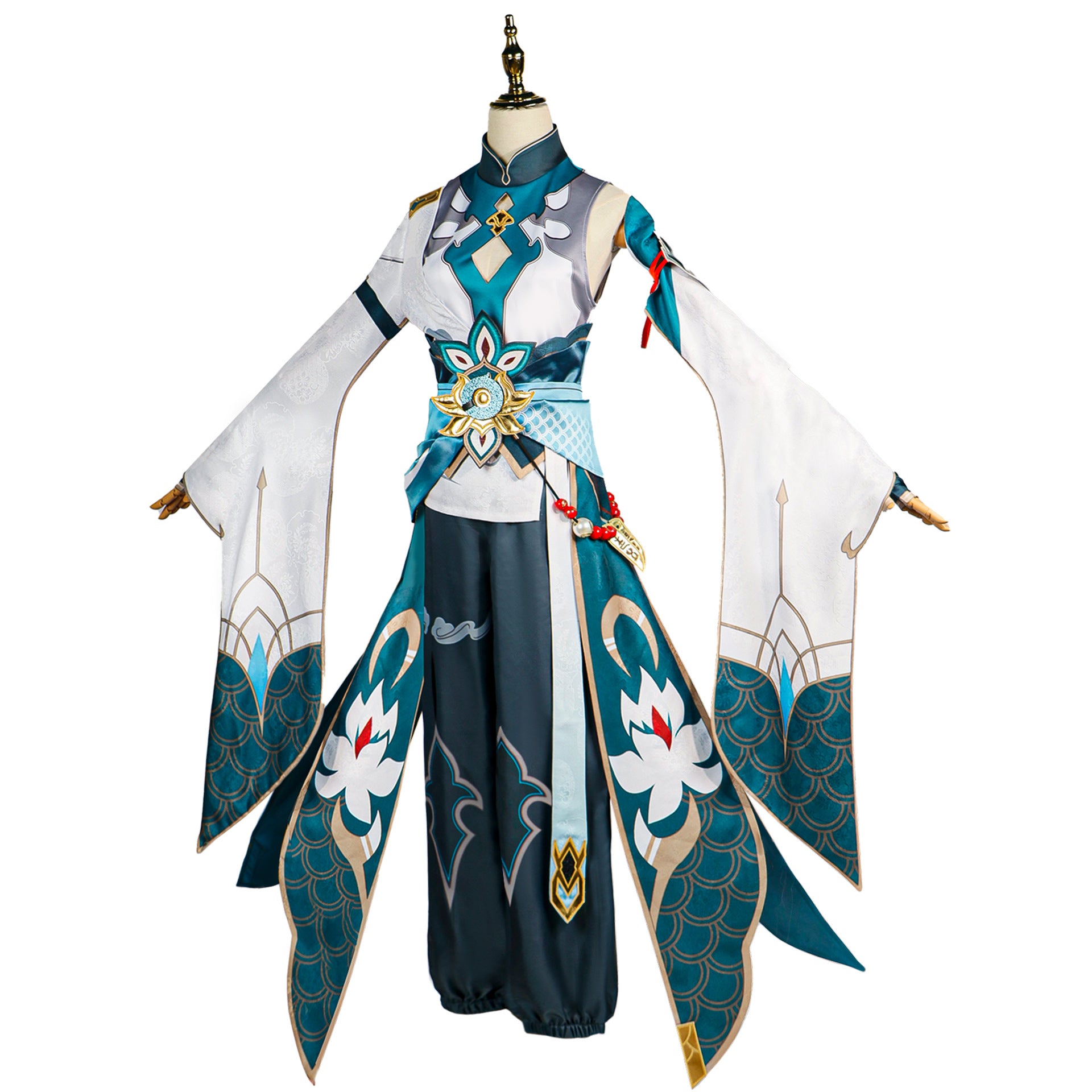 Mens Danheng Costume Green Cosplay Outfit for Adult Dress Up Party