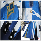 Adult Sunday Cosplay Costume Blue New Skins Earrings Headwear Halloween Party Outfit