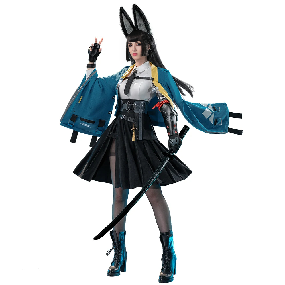 Women Hoshimi Miyabi Cosplay Costume Void Hunter Outfit Game ZZZ Dress Up Full Set
