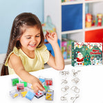 Creative Kids Advent Calendar 2025 Blind Box Fidget Spinner 24 Day Christmas Countdown Calendar Interactive Toys