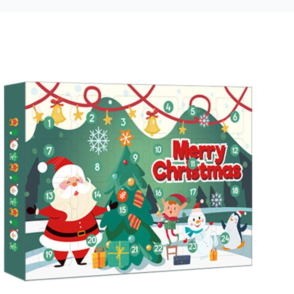 Creative Kids Advent Calendar 2025 Blind Box Fidget Spinner 24 Day Christmas Countdown Calendar Interactive Toys