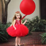 Toddler/ Baby Girls Bling Bling Sequin Tulle Flower Girl Dress Wedding Prom Birthday Party Dress