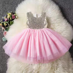 Toddler/ Baby Girls Bling Bling Sequin Tulle Flower Girl Dress Wedding Prom Birthday Party Dress