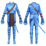 Jake Sully Cosplay Outfit Blue/Brown Full Zentai Bodysuit Na'vi Costume