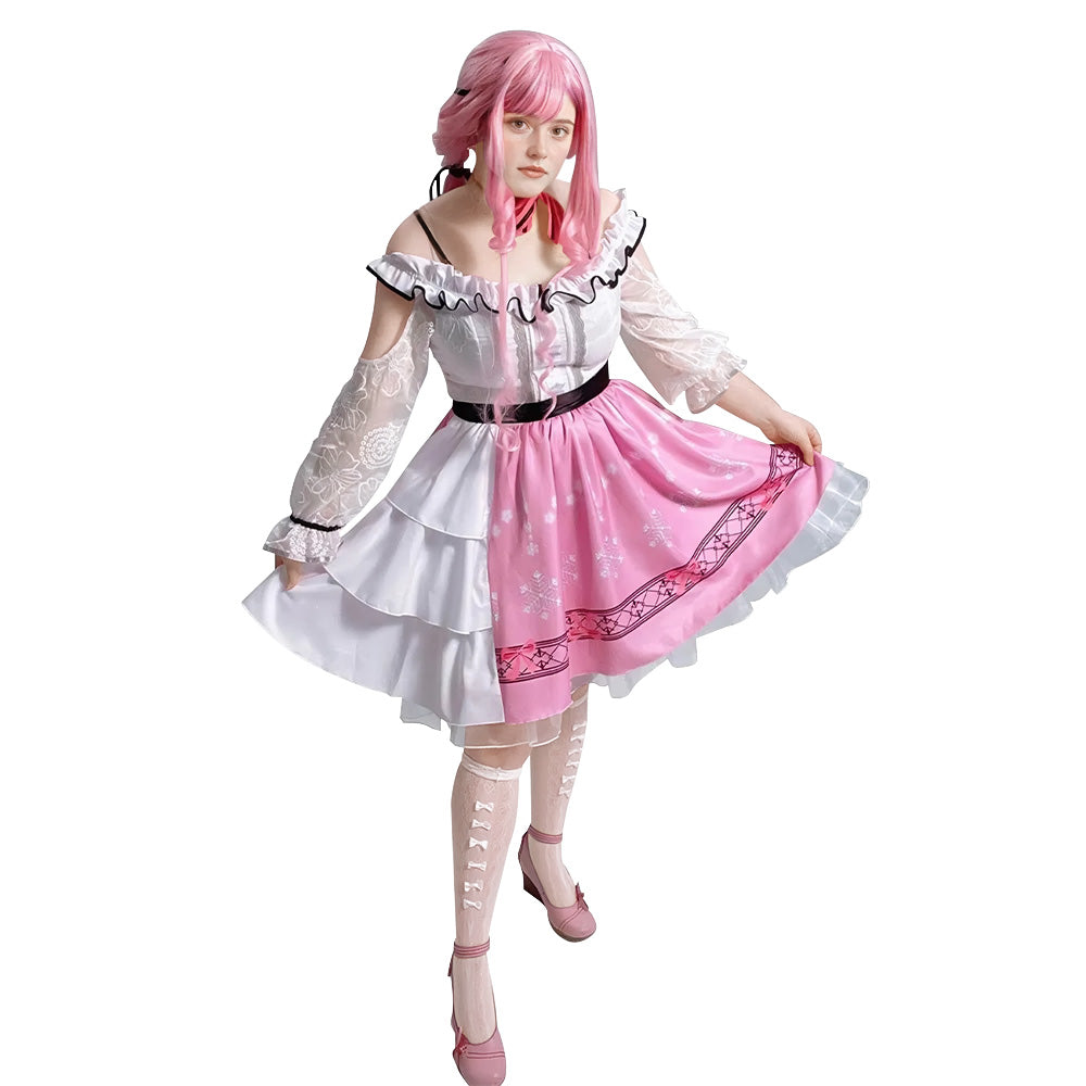 Adult Pink Dress The Shining Girl Cosplay Costume for Dress-up Party