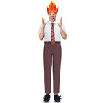 Inside Anger Outfit Kids Adults Emotion Anger T-shirt Pants and Tie Suit Out Halloween Costume