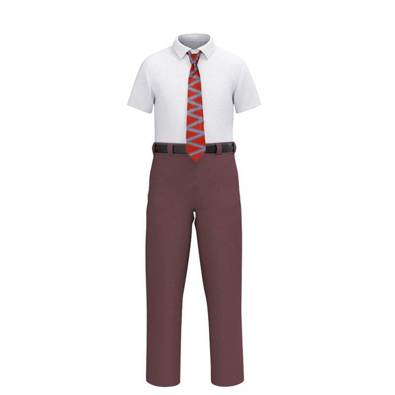 Inside Anger Outfit Kids Adults Emotion Anger T-shirt Pants and Tie Suit Out Halloween Costume