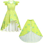 Girls Inside Joy Dress Yellow High-Low Dress with Mask for Halloween Cosplay