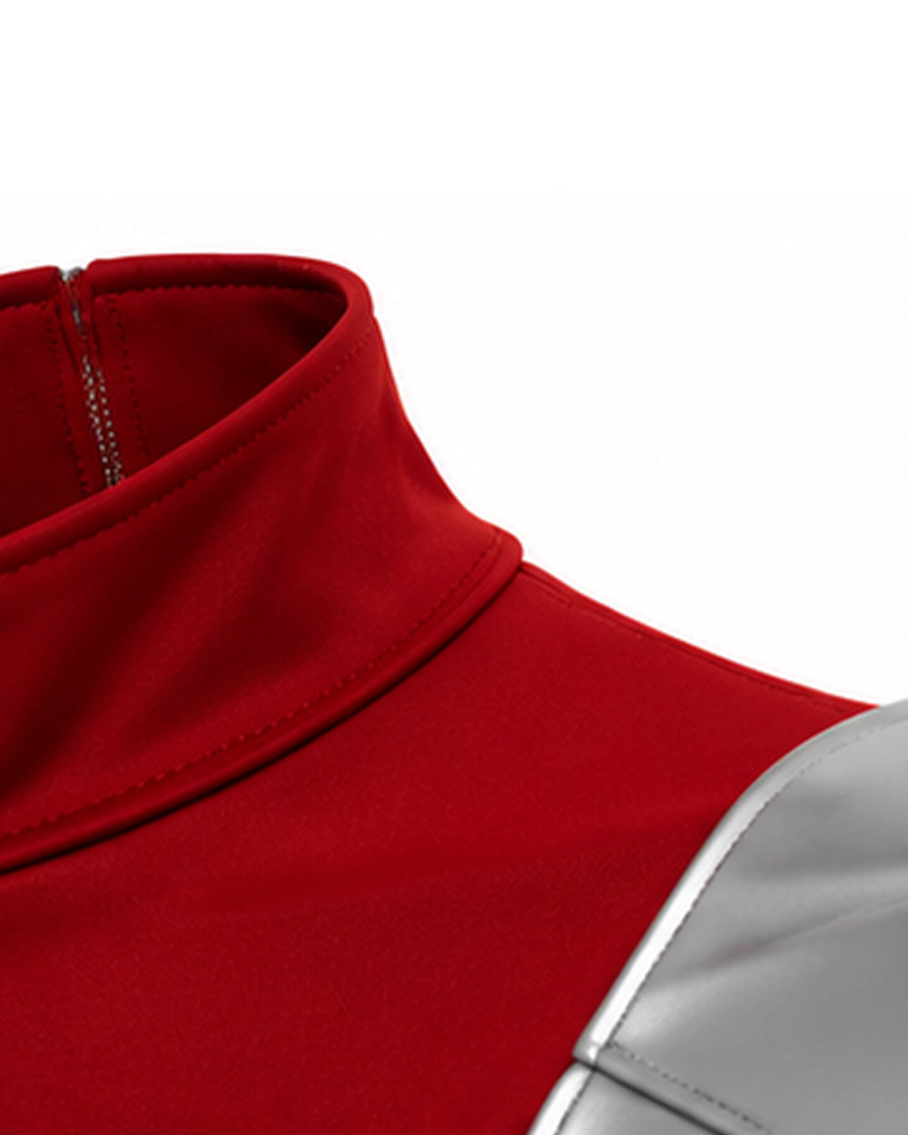 Female White and Red Superhero Uniform Alien Warrior Battle Suit for Comic Con Exhibition