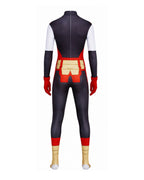 Mens Beast Warrior Costume Black Jumpsuit with Gloves Suit for Dress Up Parties