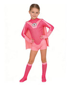 Super Hero Cosplay Costume Jumpsuit with Cape and Mask for Comic Con Party