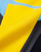 Boys Superhero Bodysuit Mark Yellow and Blue Fighter Cosplay Full Suit for Comic Con Halloween Dress Up