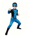 Hero Blue Jumpsuit Premium Lycra Spandex Full-Body Suit for Heroic Roleplay