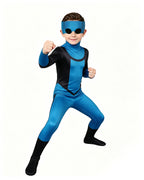 Hero Blue Jumpsuit Premium Lycra Spandex Full-Body Suit for Heroic Roleplay