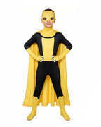 Multiverse Evil Hero Jumpsuit Yellow Combat Suit with Detachable Cape for Cosplay Events