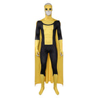 Multiverse Evil Hero Jumpsuit Yellow Combat Suit with Detachable Cape for Cosplay Events