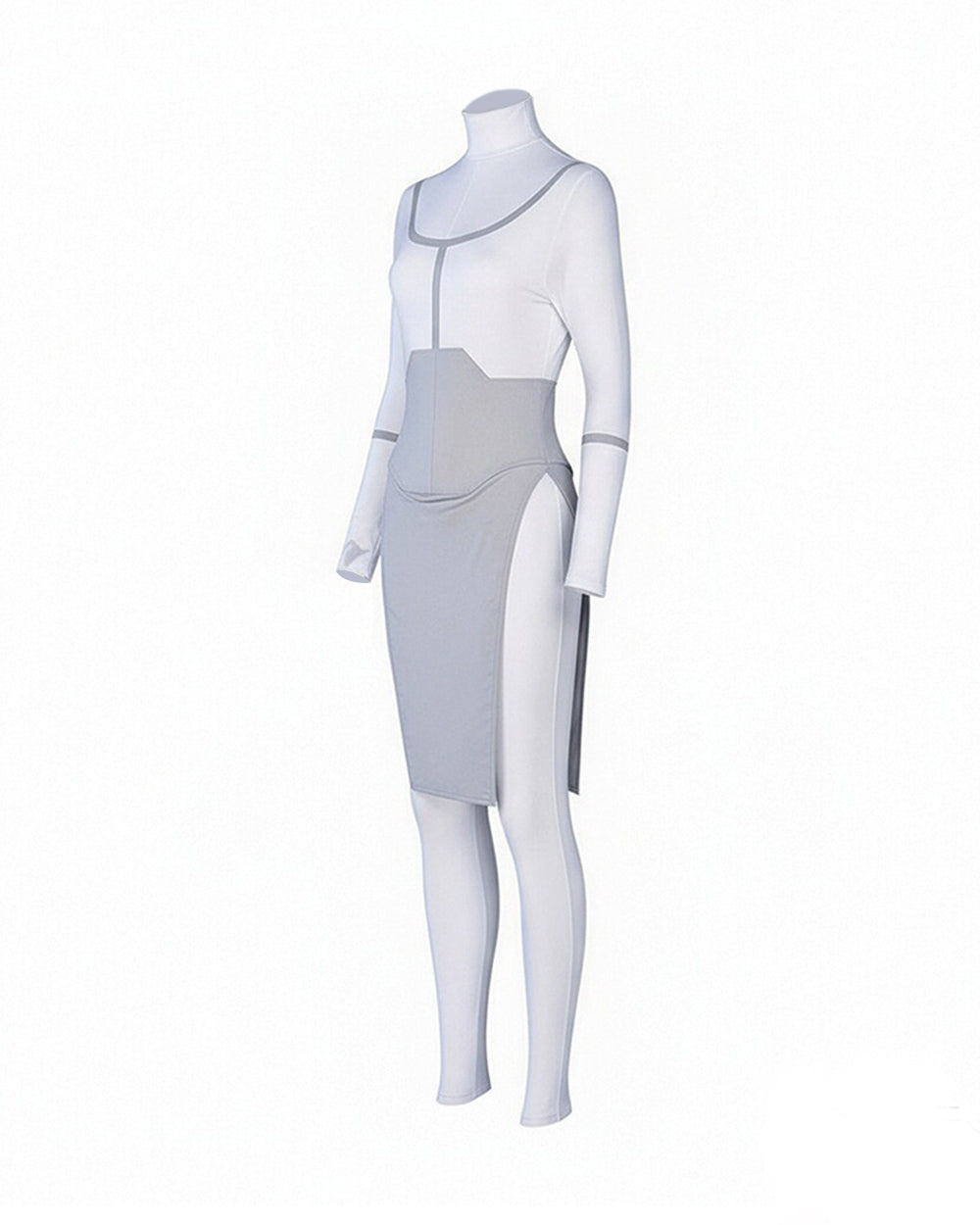 Female Viltrumite Outfit White Warrior Bodysuit with Iconic Loincloth for Cosplay