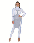 Female Viltrumite Outfit White Warrior Bodysuit with Iconic Loincloth for Cosplay