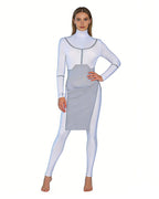 Female Viltrumite Outfit White Warrior Bodysuit with Iconic Loincloth for Cosplay