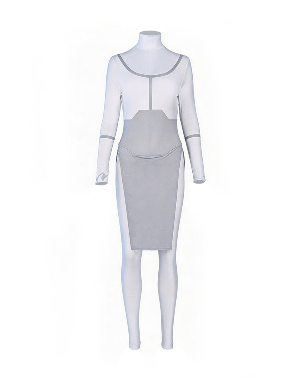 Female Viltrumite Outfit White Warrior Bodysuit with Iconic Loincloth for Cosplay