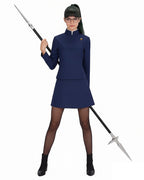 Women Maki Costume Blue Mahito Tops Pants 2pcs Suit for Halloween Cosplay
