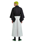 Naoya Costume Black Kimono Outerwear with Pleated Culottes Full Cosplay Set