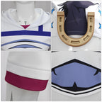 Joe Kid Uniform Short Sleeve Top with Arm Guards Blue Pants and Hat Suit for Comic Con