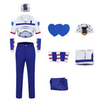 Joe Kid Uniform Short Sleeve Top with Arm Guards Blue Pants and Hat Suit for Comic Con