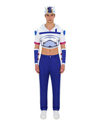 Joe Kid Uniform Short Sleeve Top with Arm Guards Blue Pants and Hat Suit for Comic Con