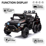 24V Ride On Car 6 Wheels Large Pickup Truck with Remote Control 2 Seater Car for Kids