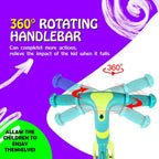 Kids Balance Bike Dinosaur Bike 2 Wheels with Foldable Footrest Ride-on Toys For Boy Girls