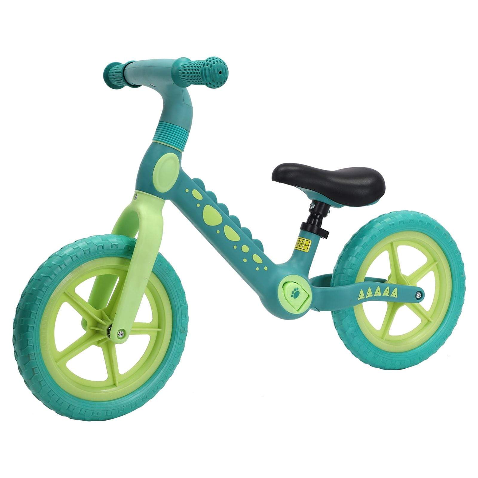 Kids Balance Bike Dinosaur Bike 2 Wheels with Foldable Footrest Ride-on Toys For Boy Girls