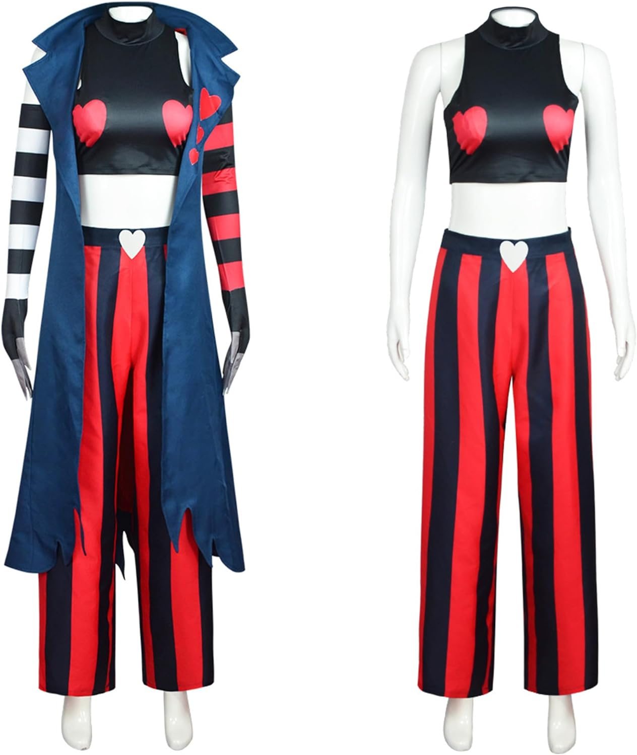 Velvette Cosplay Costume Hotel Angel Dust Uniform Helluva Boss Outfit Halloween Jacket