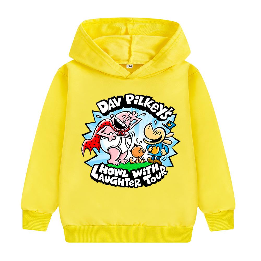 Kids Police Man Dog Hoodie Boys Girls Cotton Hooded Sweatshirt for Daily Wear